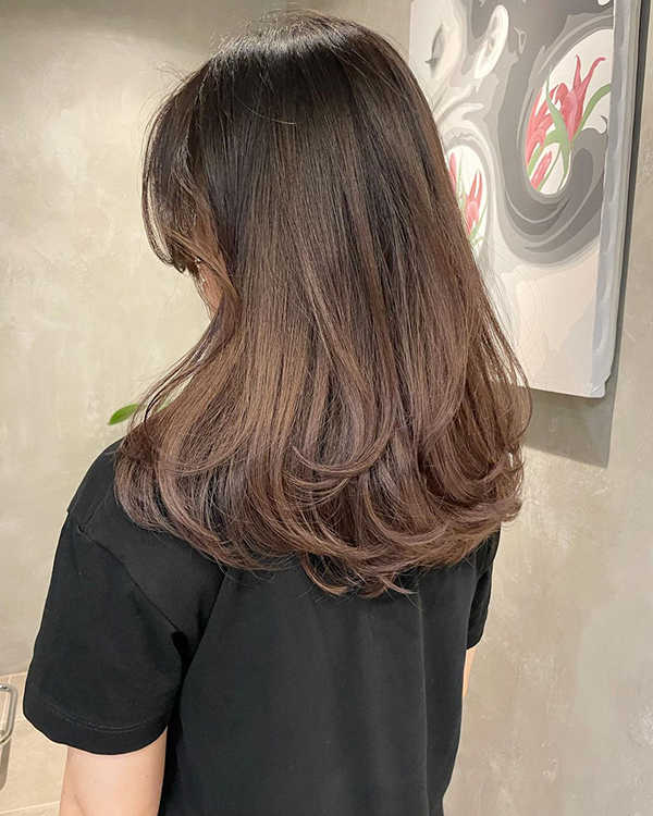 バレイヤージュ×レイヤーカット